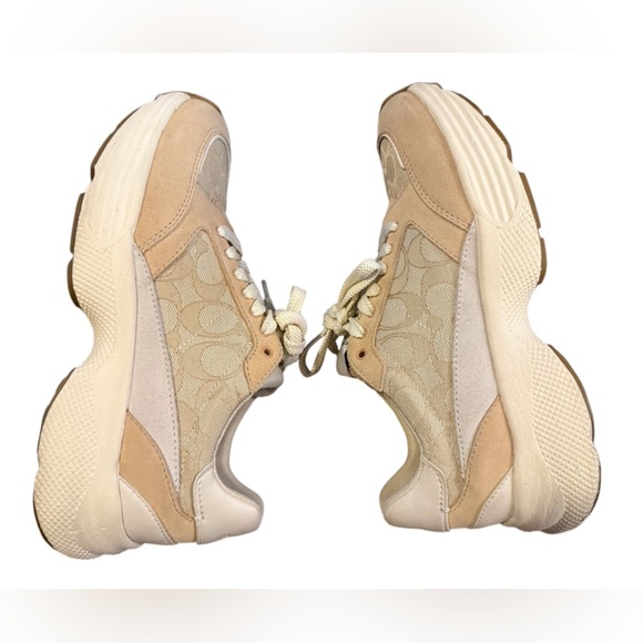 Coach C152 Tech Runner in Neutral/Tan/Beige Size 9 - Picture 3 of 11